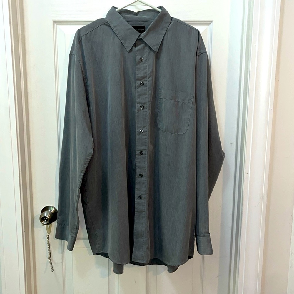 Croft & Barrow gray dress shirt XLT